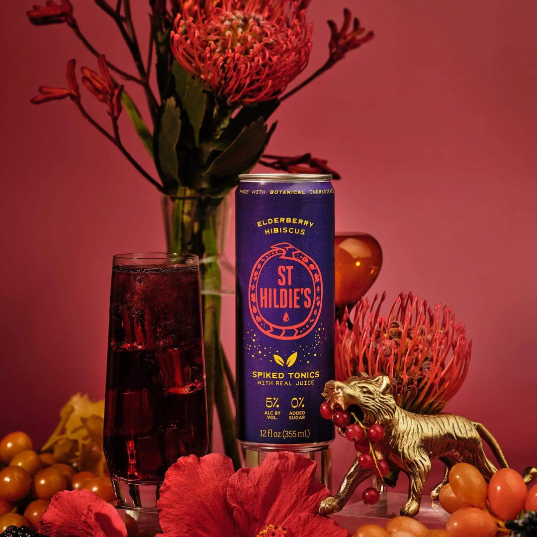 St Hildie's Elderberry Hibiscus Spiked Tonics - Main Street Liquor