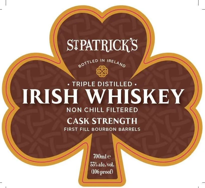 St. Patrick's Cask Strength Irish Whiskey - Main Street Liquor