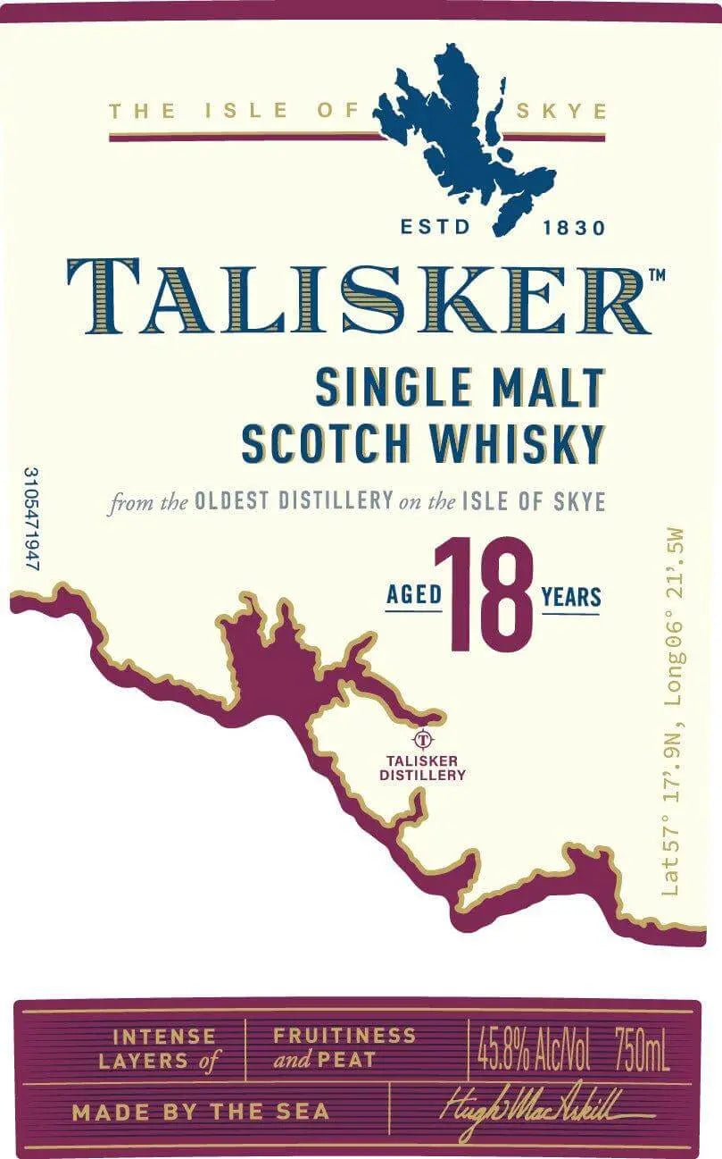 Talisker 18 Year Old Single Malt Scotch Whisky - Main Street Liquor