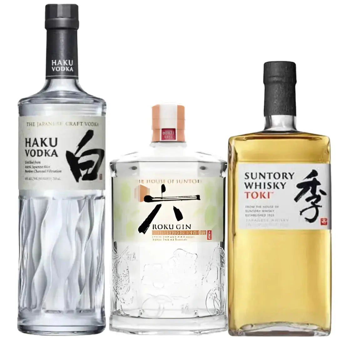 Taste of Japan Bundle: Roku Gin Minori Select, Haku Vodka & Suntory Toki Japanese Whisky - Main Street Liquor