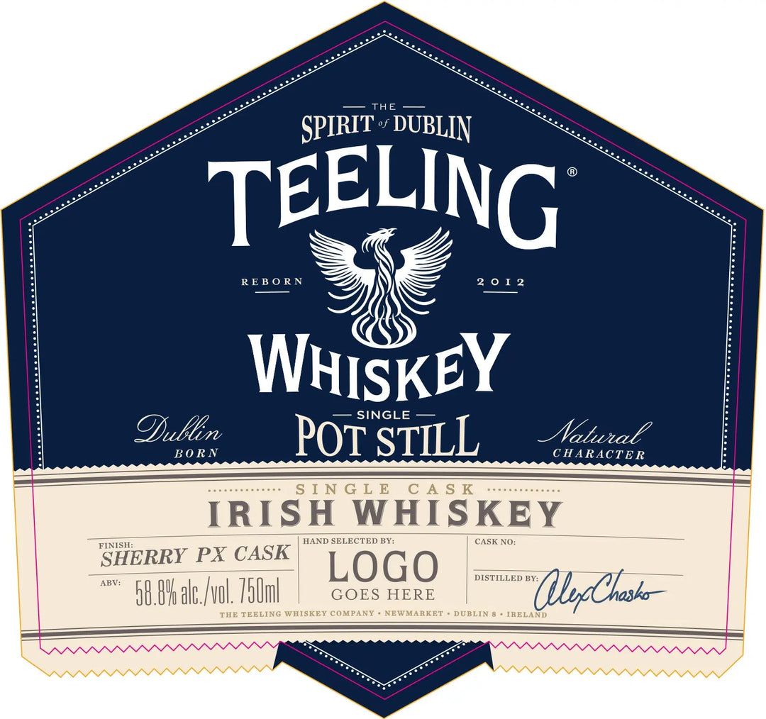Teeling Single Cask Sherry PX Cask Irish Whiskey 750ml Teeling Whiskey