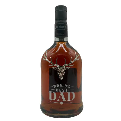 The Dalmore 12 Year Old Scotch Whisky – Father’s Day Custom Hand - Painted Bottle - Main Street Liquor