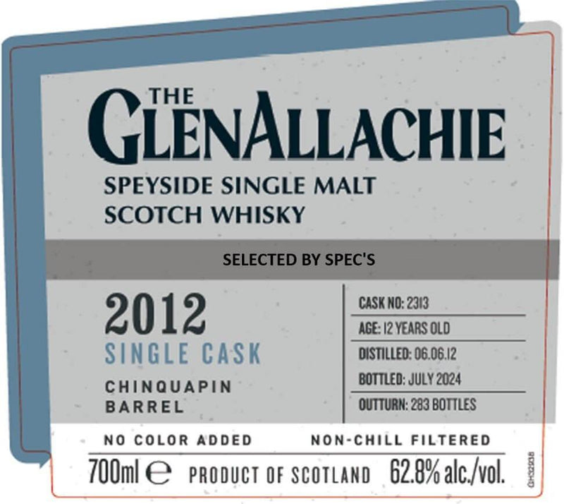 Load image into Gallery viewer, The GlenAllachie 2012 Single Cask Chinquapin Barrel 12 Year Old 700mL - Main Street Liquor
