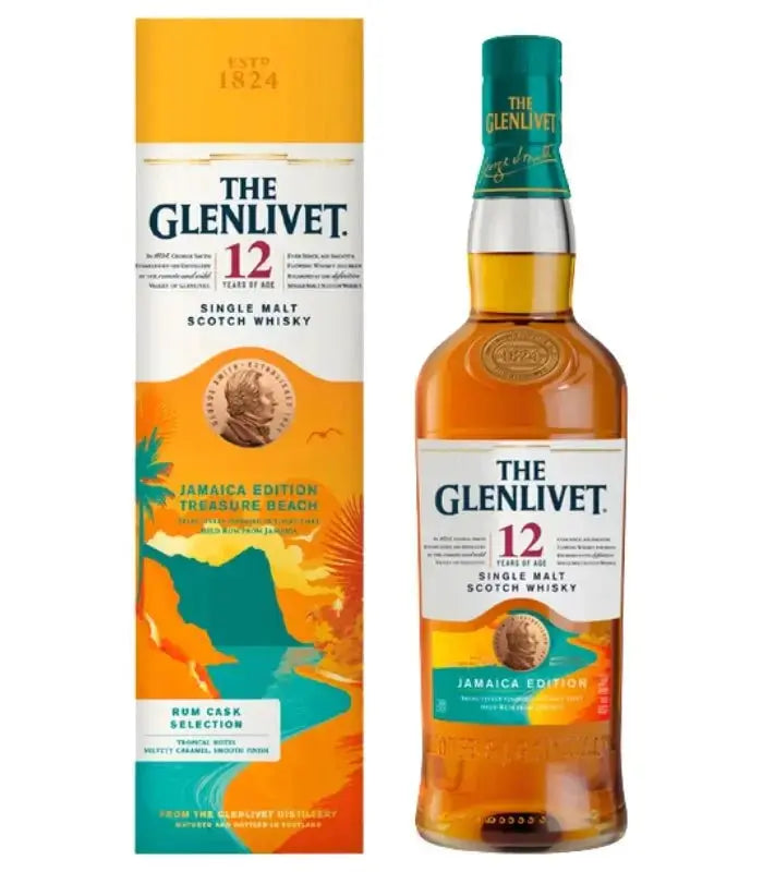 The Glenlivet 12 Year Jamaica Edition Rum Cask Finish Scotch Whisky 750mL - Main Street Liquor