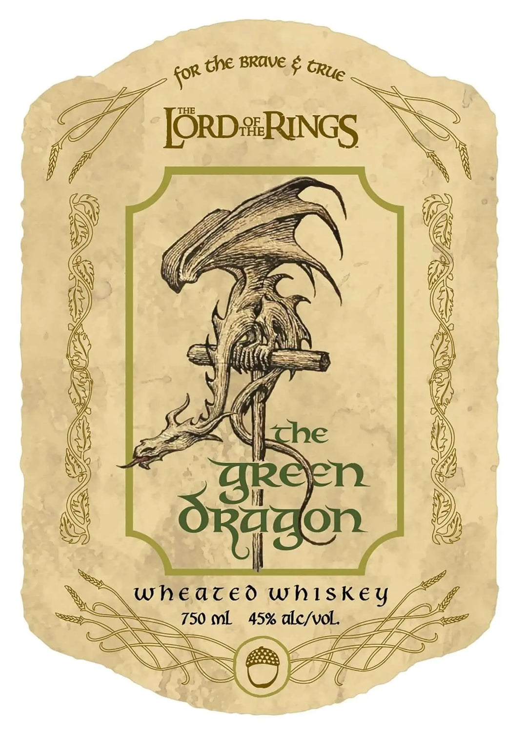 The Green Dragon Wheated Whiskey - The Lord of the Rings Whiskey Tribute - Main Street Liquor
