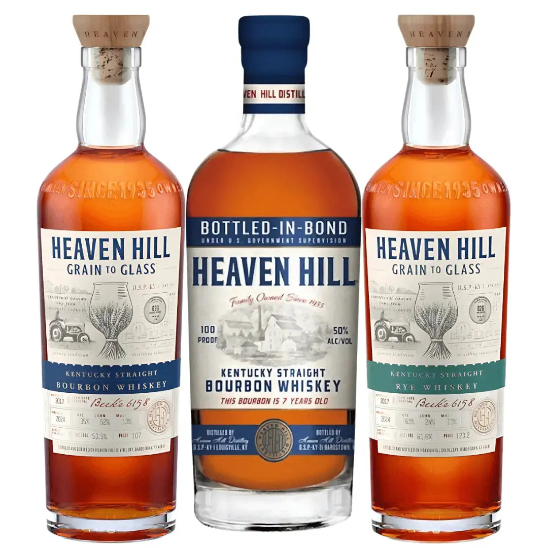 The Heaven Hill Trilogy Bundle – Bottled in Bond, Bourbon & Rye - Main Street Liquor