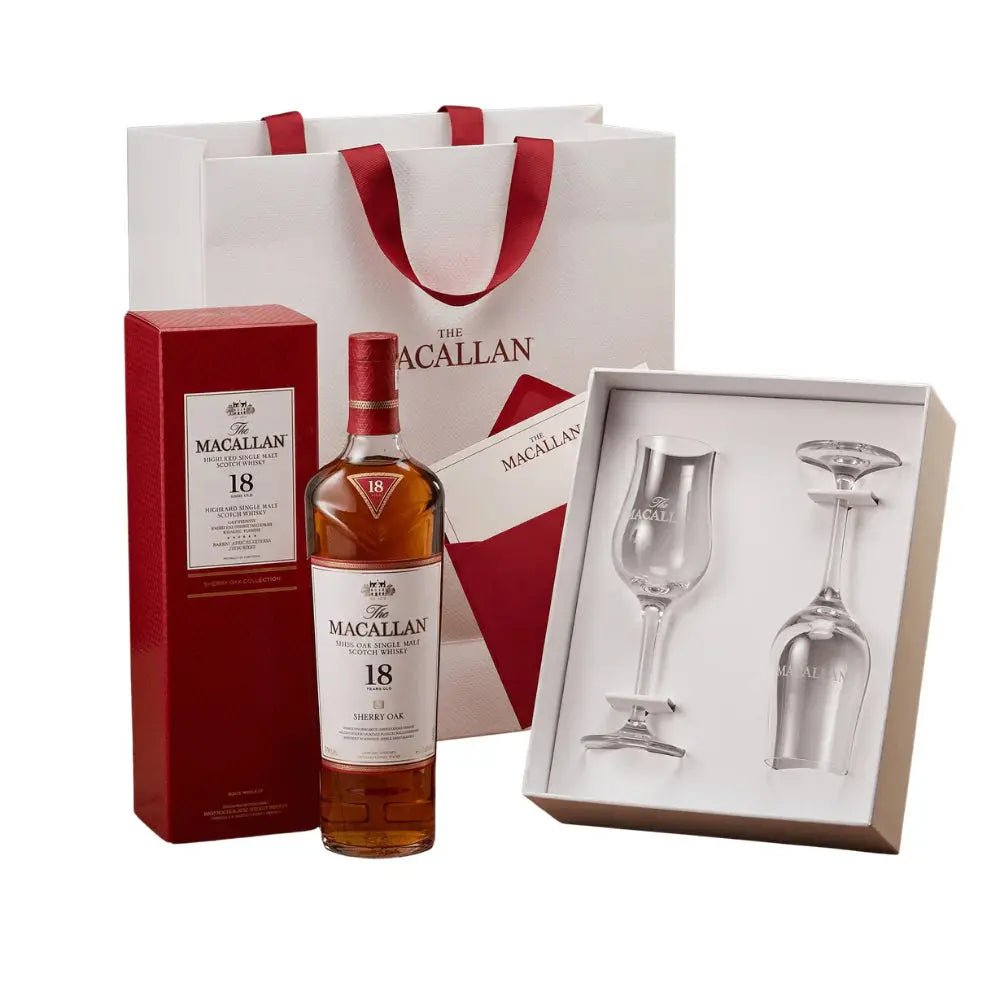 The Macallan 18 Year Old Sherry Oak Scotch Whisky Gift Set - Main Street Liquor