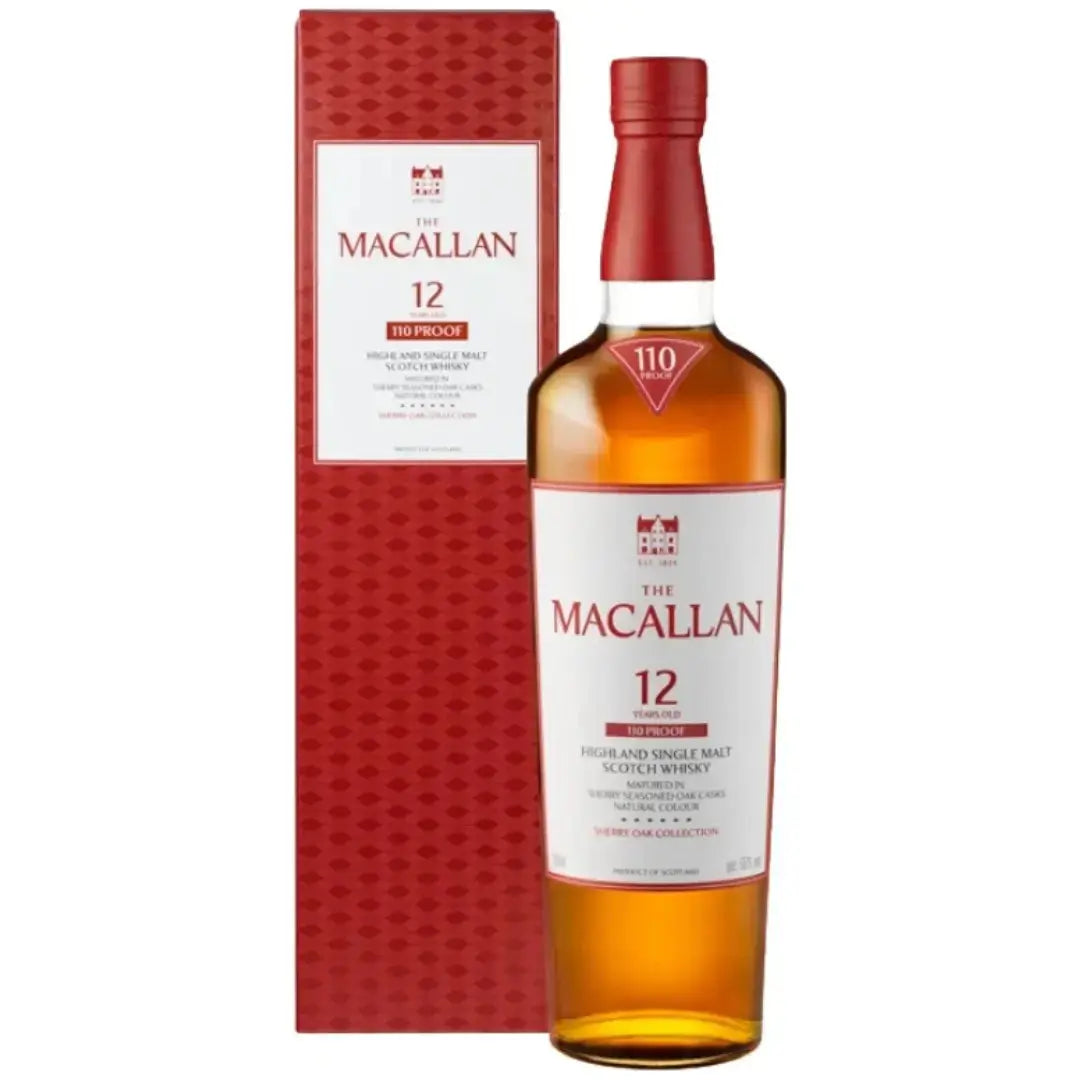 The Macallan Sherry Oak 12 Year 110 Proof Scotch Whisky 750mL - Main Street Liquor