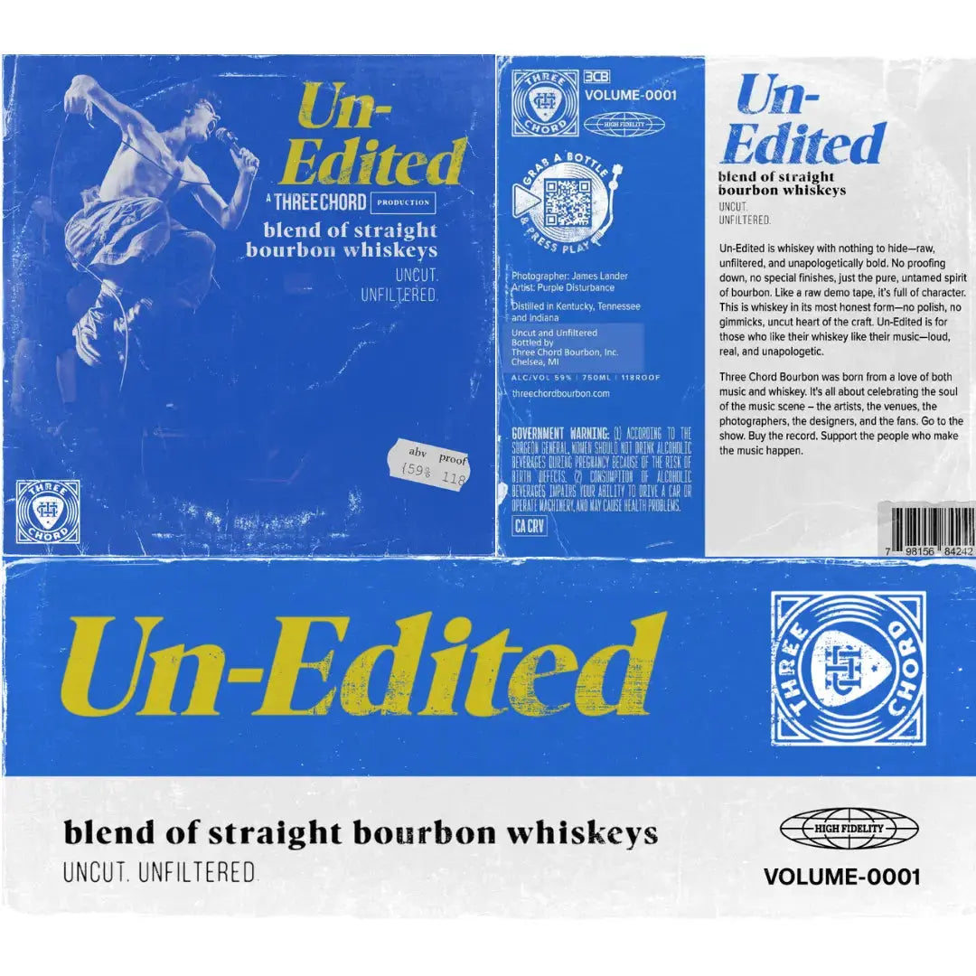 Three Chord Un - Edited Straight Bourbon Whiskey Volume 0001 - Main Street Liquor