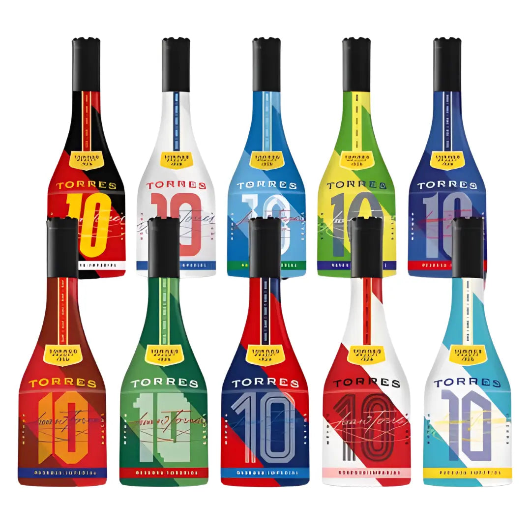 Torres 10 Brandy World Cup Edition Full Set of 10 Bottles - Main Street Liquor