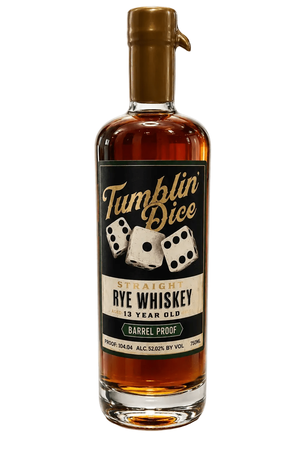 Tumblin' Dice 13 Year Old Barrel Proof Straight Rye Whiskey 700mL - Main Street Liquor