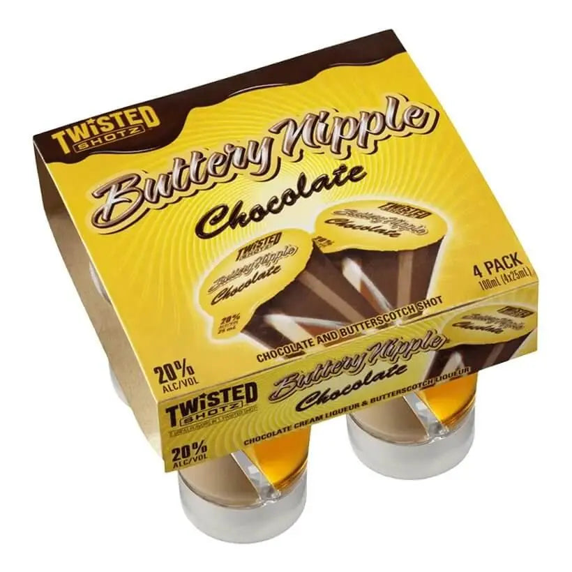 Twisted Shotz Buttery Nipple Chocolate (4pk) - Main Street Liquor