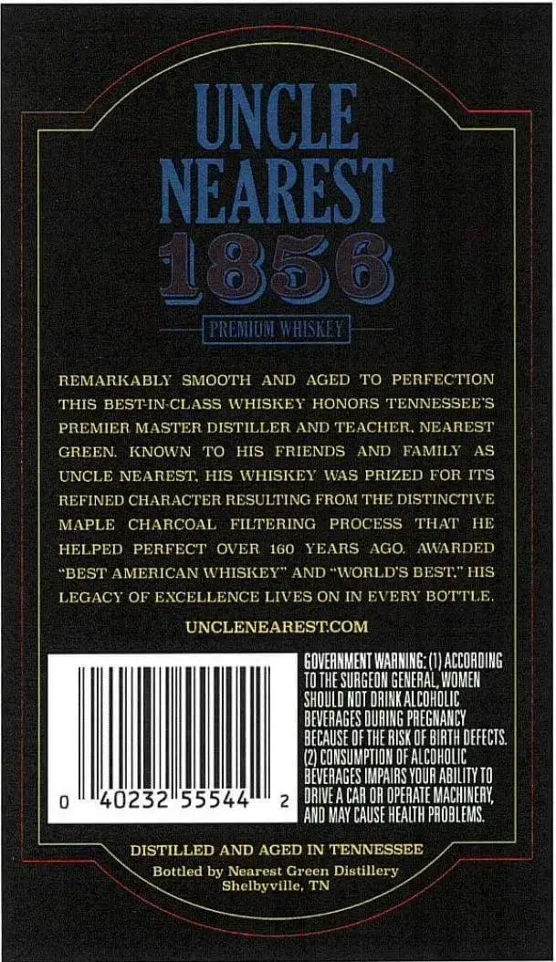 Uncle Nearest 1856 Premium Whiskey First Responders Edition - Main Street Liquor