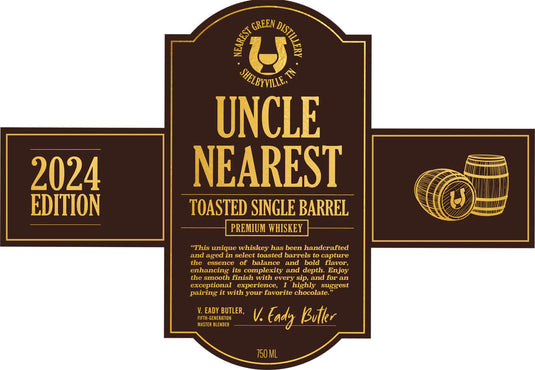 Uncle Nearest 2024 Edition Toasted Single Barrel Premium Whiskey - Main Street Liquor