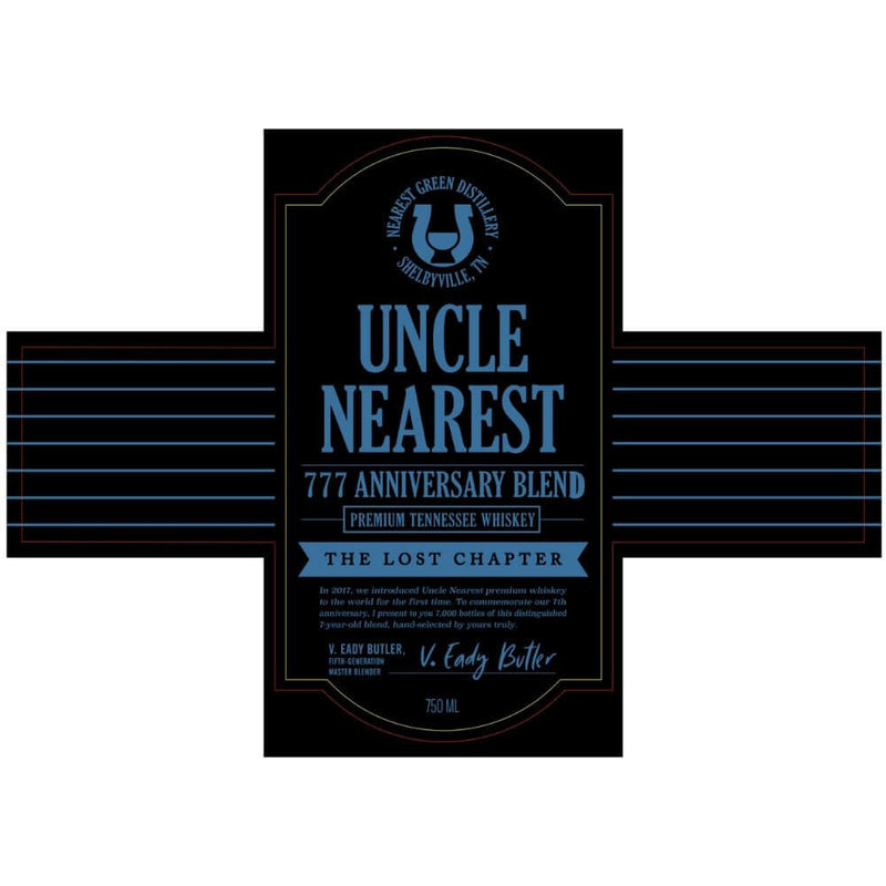 Load image into Gallery viewer, Uncle Nearest 777 Anniversary Blend The Lost Chapter - Main Street Liquor
