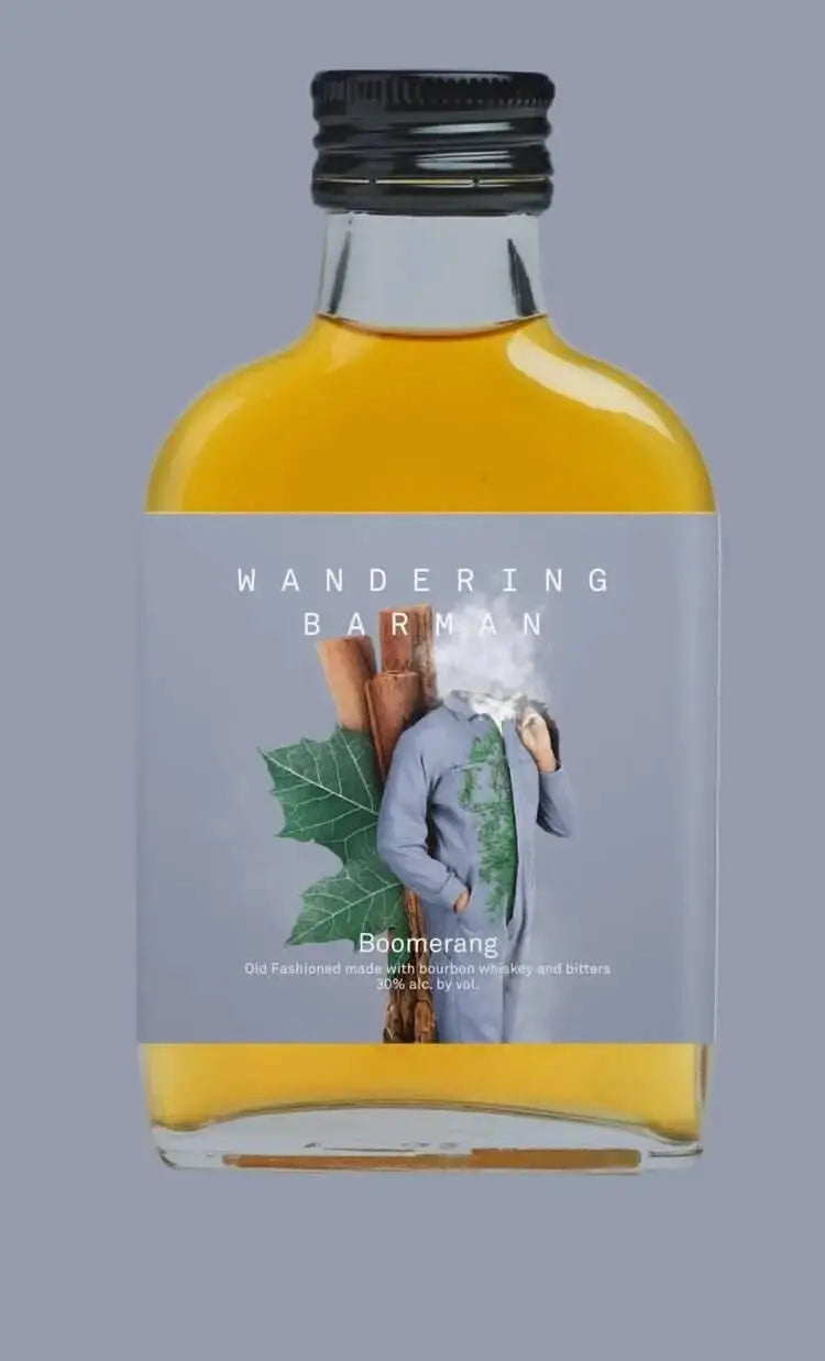Wandering Barman Boomerang - Burnt Maple Old Fashioned 100ml 4 Pack - Main Street Liquor