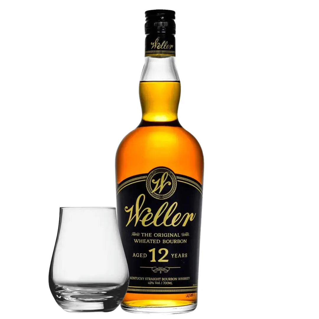 Weller 12 Year Old Kentucky Straight Wheated Bourbon 700mL with Spey Dram Glass - Main Street Liquor