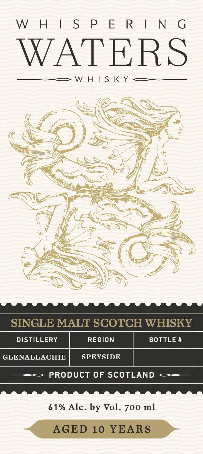 Load image into Gallery viewer, Whispering Waters Glenallachie 10 Year Old Single Malt Scotch Whisky 700ml - Main Street Liquor
