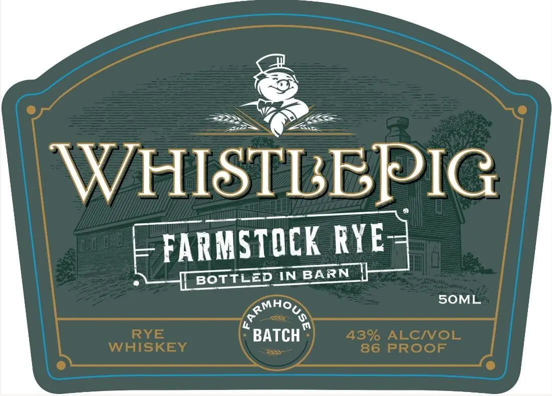 WhistlePig FarmStock Rye Whiskey Farmhouse Batch 50ml - Main Street Liquor