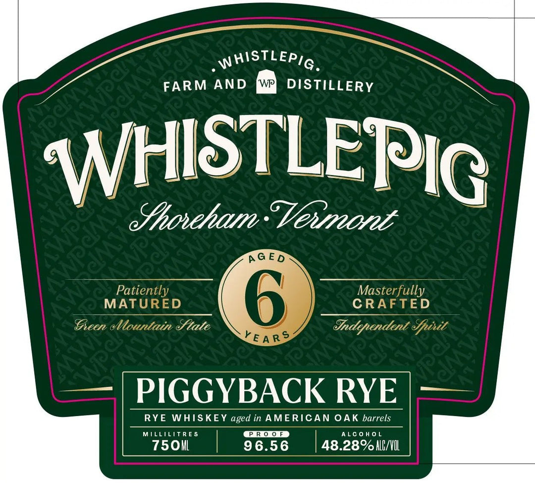 WhistlePig PiggyBack Rye 6 Year 96.56 Proof 750mL - Main Street Liquor