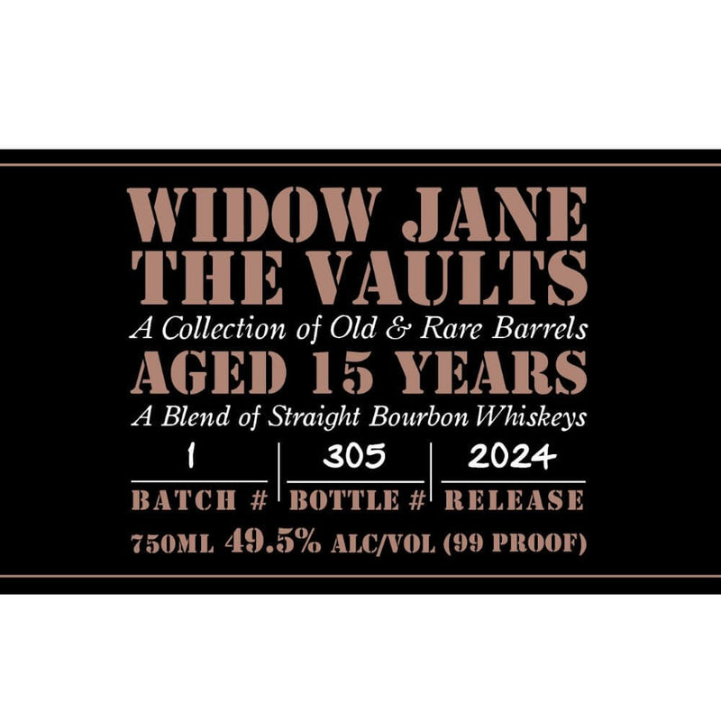 Load image into Gallery viewer, Widow Jane The Vaults 15 Year Old 2024 Release - Main Street Liquor
