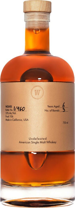 Wolves Undefeated Single Malt Whiskey 750ml - Main Street Liquor