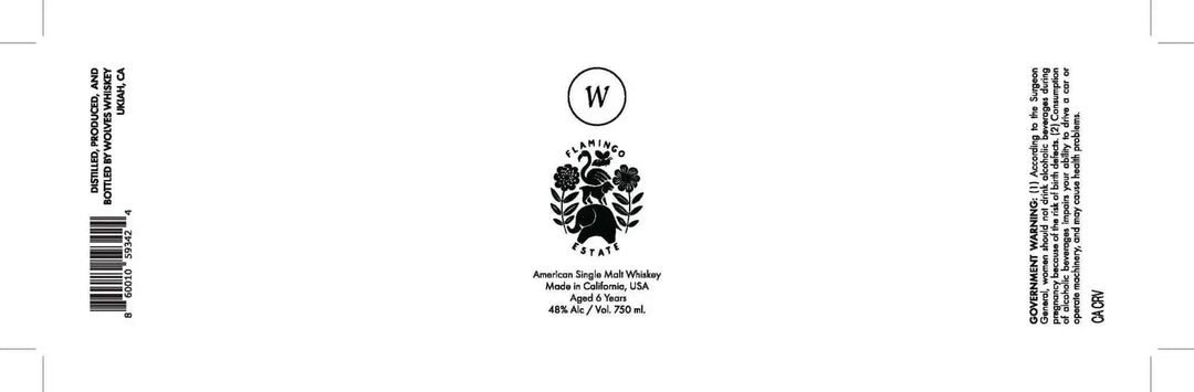Wolves Whiskey Flamingo Estate American Single Malt Whiskey 6 - Year Aged Limited Edition - Main Street Liquor