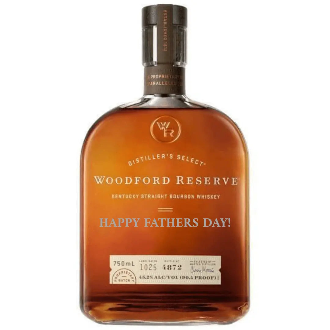 Woodford Reserve Bourbon "HAPPY FATHERS DAY!" Engraved Bottle 2025 - Main Street Liquor