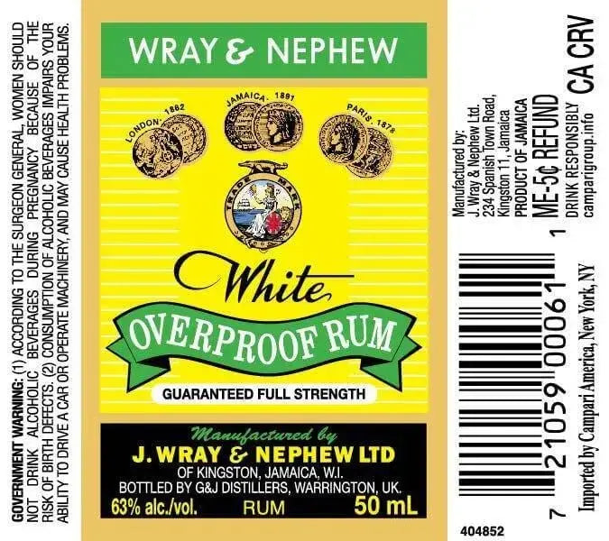 Wray &amp; Nephew White Overproof Rum - Main Street Liquor