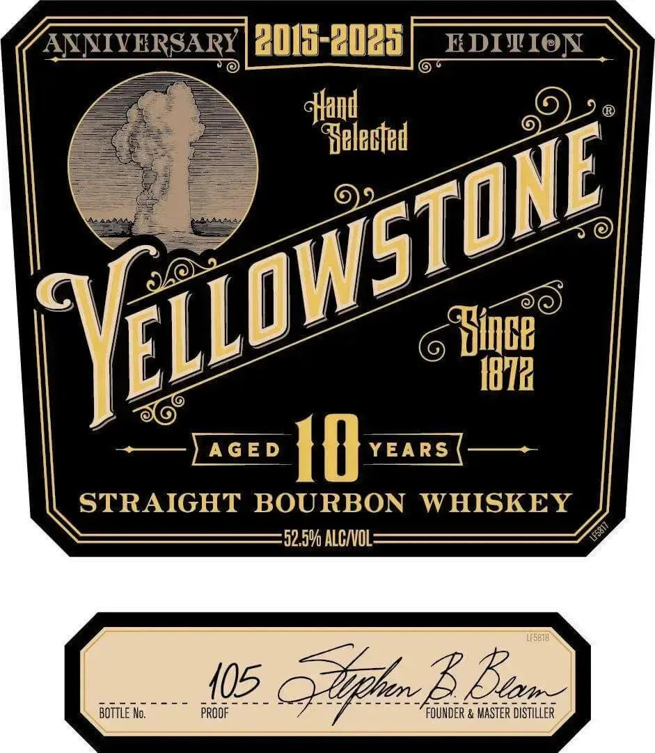 Yellowstone 10 Year Anniversary Edition Straight Bourbon Whiskey - Main Street Liquor