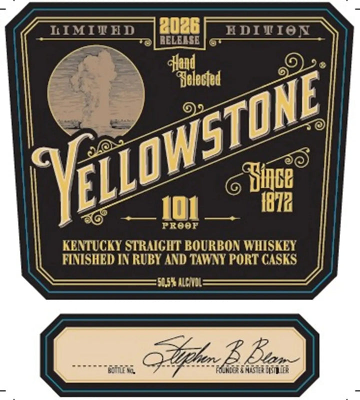 Yellowstone 2026 Limited Edition Bourbon Finished in Ruby and Tawny Port Casks 2