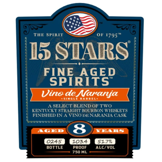 15 Stars Vino de Naranja Finished Blended Bourbon - Main Street Liquor