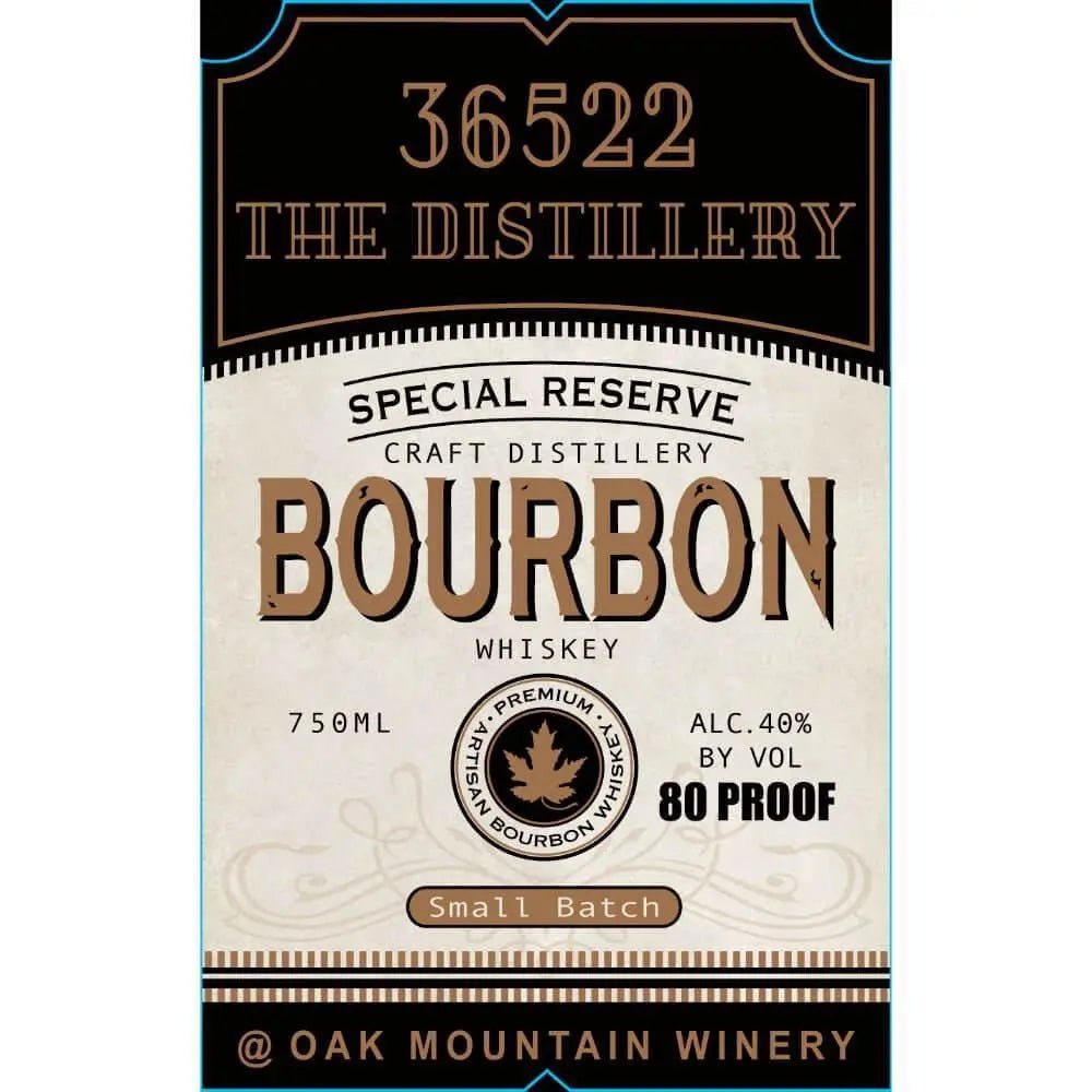 36522 The Distillery Special Reserve Bourbon - Main Street Liquor