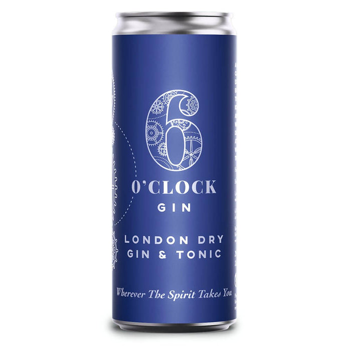 6 O'Clock London Dry Gin & Tonic 4pk - Main Street Liquor