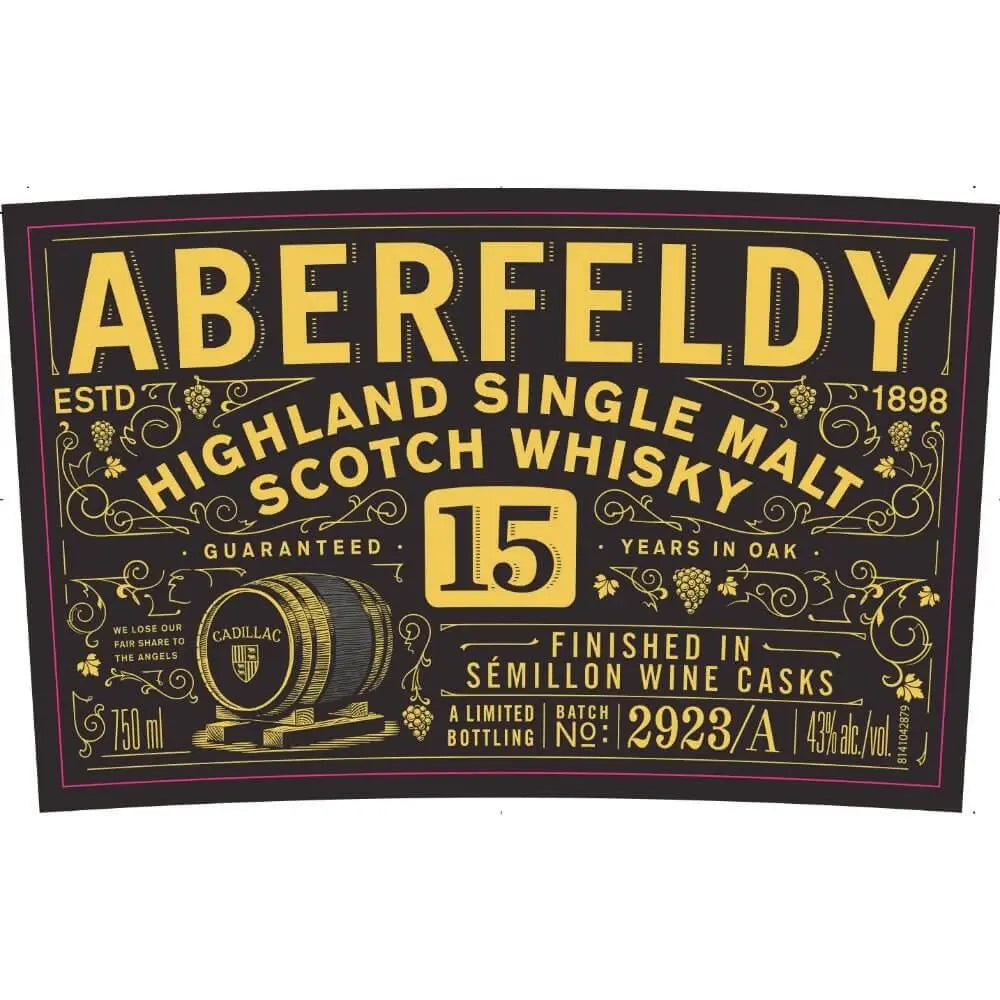 Aberfeldy 15 Year Old Finished in Semillon Wine Casks - Main Street Liquor