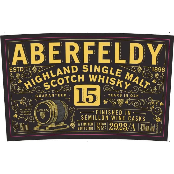 Aberfeldy 15 Year Old Finished in Semillon Wine Casks - Main Street Liquor