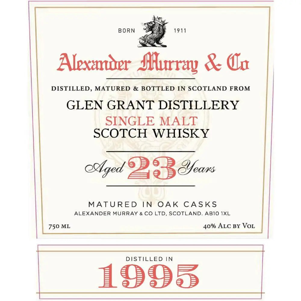 Alexander Murray & Co Glen Grant 23 Year Old 1995 - Main Street Liquor
