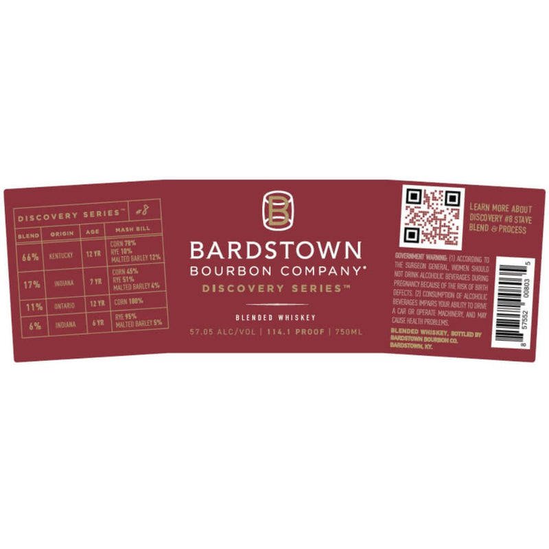 Load image into Gallery viewer, Bardstown Bourbon Company Discovery Series #8 Cask Strength 114.1 Proof - Main Street Liquor
