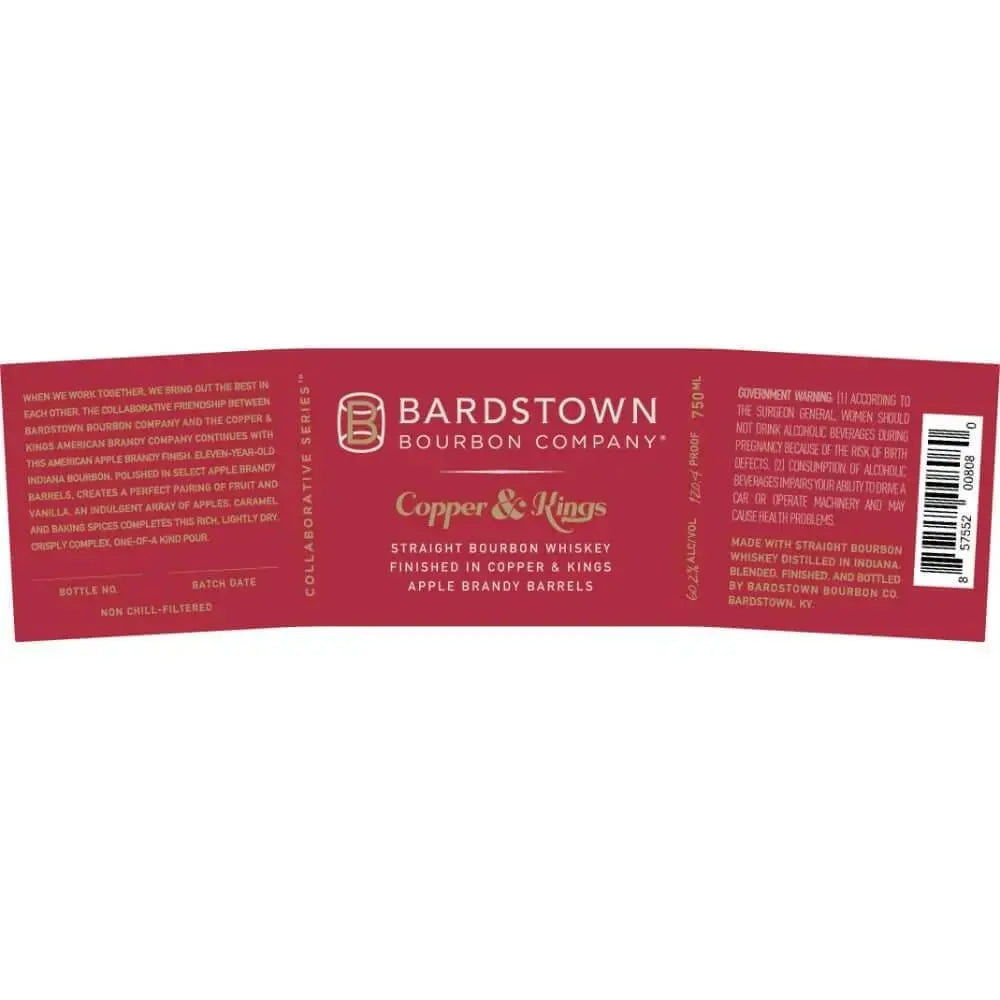 Bardstown Bourbon Copper &amp; Kings Apple Brandy Finish 2 - Main Street Liquor