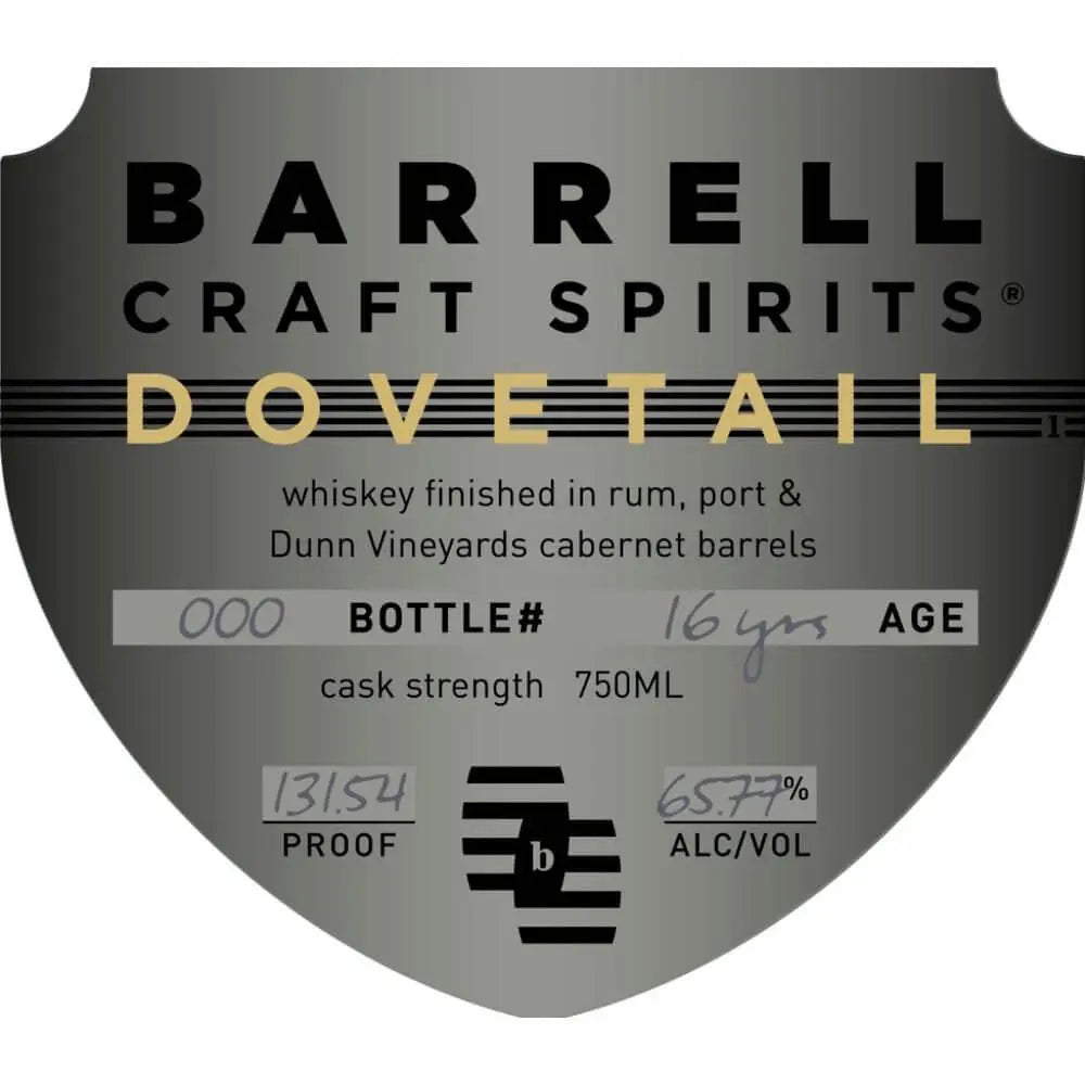 Barrell Craft Spirits Gray Label Dovetail - Main Street Liquor