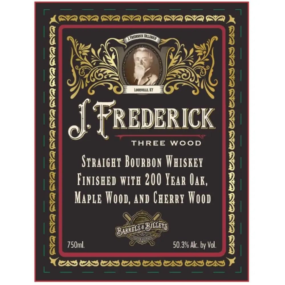 Barrels &amp; Billets J. Frederick Three Wood Straight Bourbon - Main Street Liquor