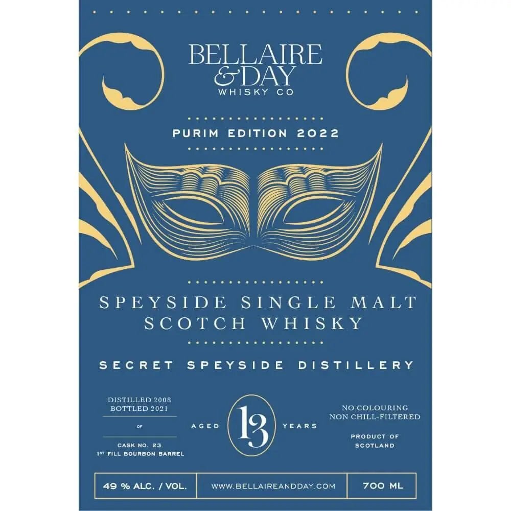 Bellaire &amp; Day Scotch Purim Edition 2022 - Main Street Liquor