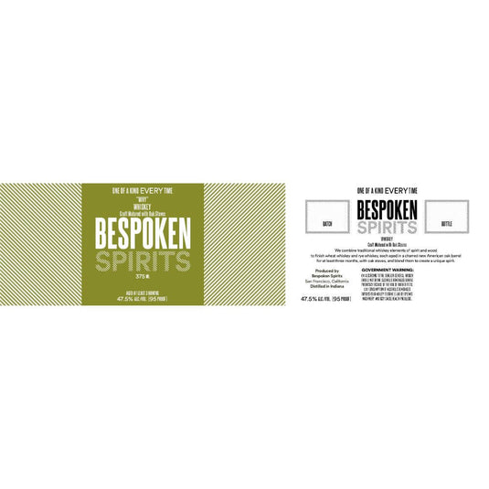 Bespoken Spirits “Why” Whiskey 375ml - Main Street Liquor