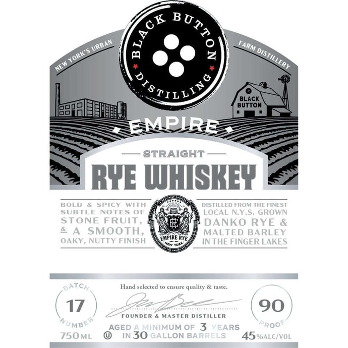 Black Button Empire Straight Rye - Main Street Liquor