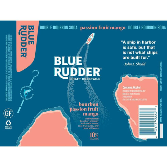 Blue Rudder Bourbon Passion Fruit Mango Cocktail - Main Street Liquor