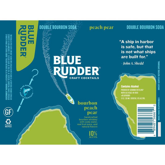 Blue Rudder Bourbon Peach Pear Cocktail - Main Street Liquor