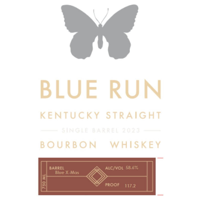 Load image into Gallery viewer, Blue Run ‘Blue X-Mas’ Single Barrel Bourbon 2023 - Main Street Liquor
