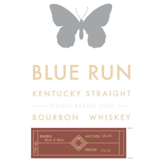 Blue Run ‘Blue X-Mas’ Single Barrel Bourbon 2023 - Main Street Liquor