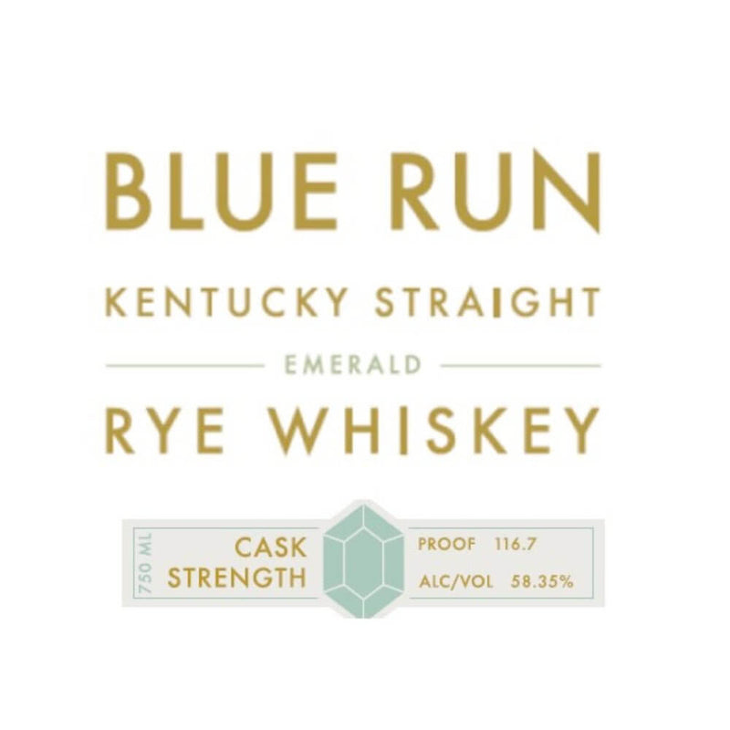 Load image into Gallery viewer, Blue Run Emerald Cask Strength Kentucky Straight Rye Whiskey - Main Street Liquor
