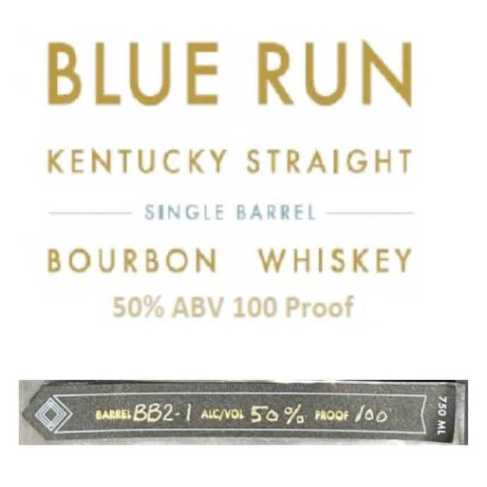 Blue Run Single Barrel Bourbon - Main Street Liquor